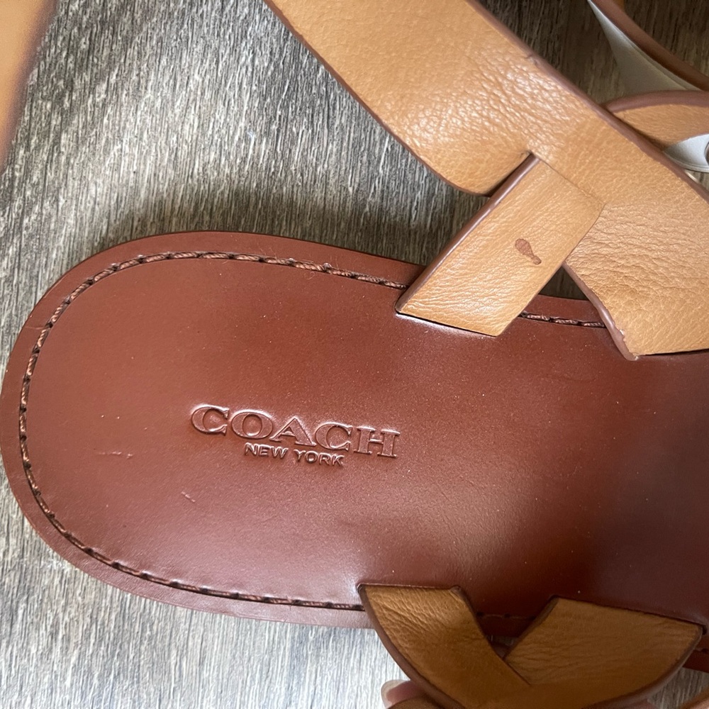 Coach White Sandals - Picture 3 of 5